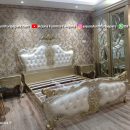 Model Tempat Tidur Gold Luxury Ukir Mewah