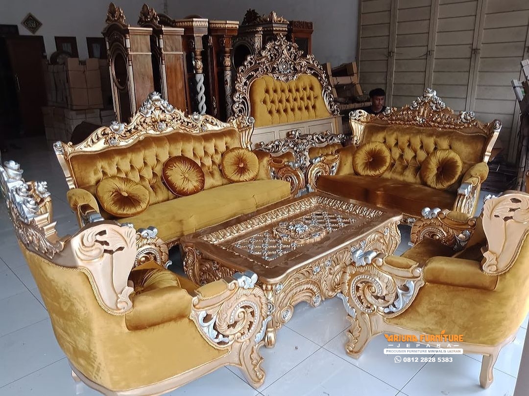 Kursi Sofa Tamu Bellagio Ukir Mawar