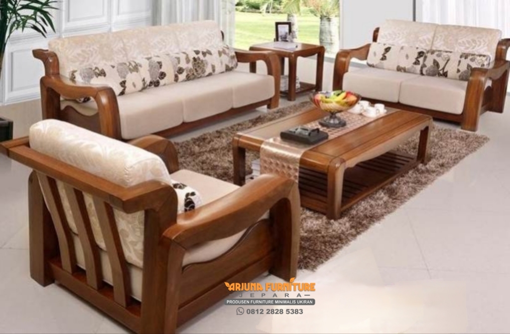 Kursi Tamu Jati Minimalis Antik