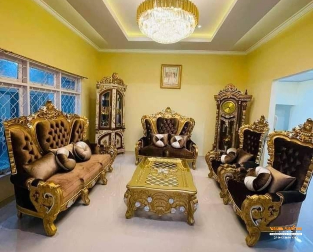 Sofa Tamu Sultan Ukir Mewah