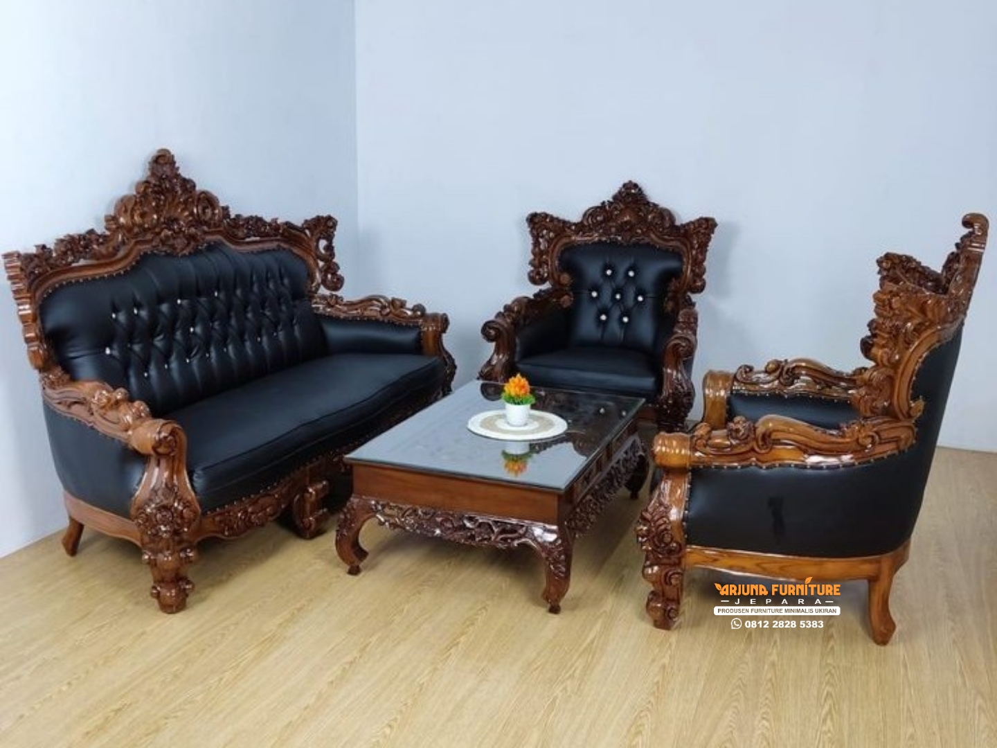 Kursi Tamu Sofa Jati Ukir Jepara