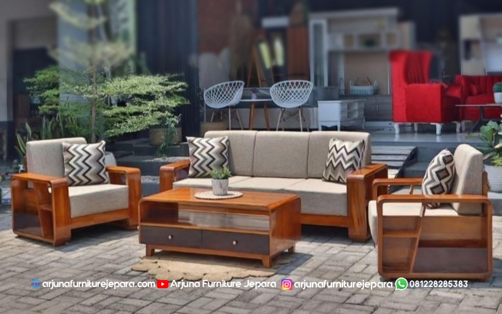 Kursi Tamu Jati Minimalis Model Baru