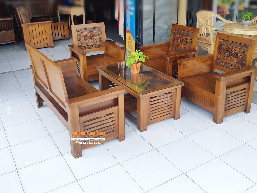 Kursi Tamu Kayu Jati Minimalis