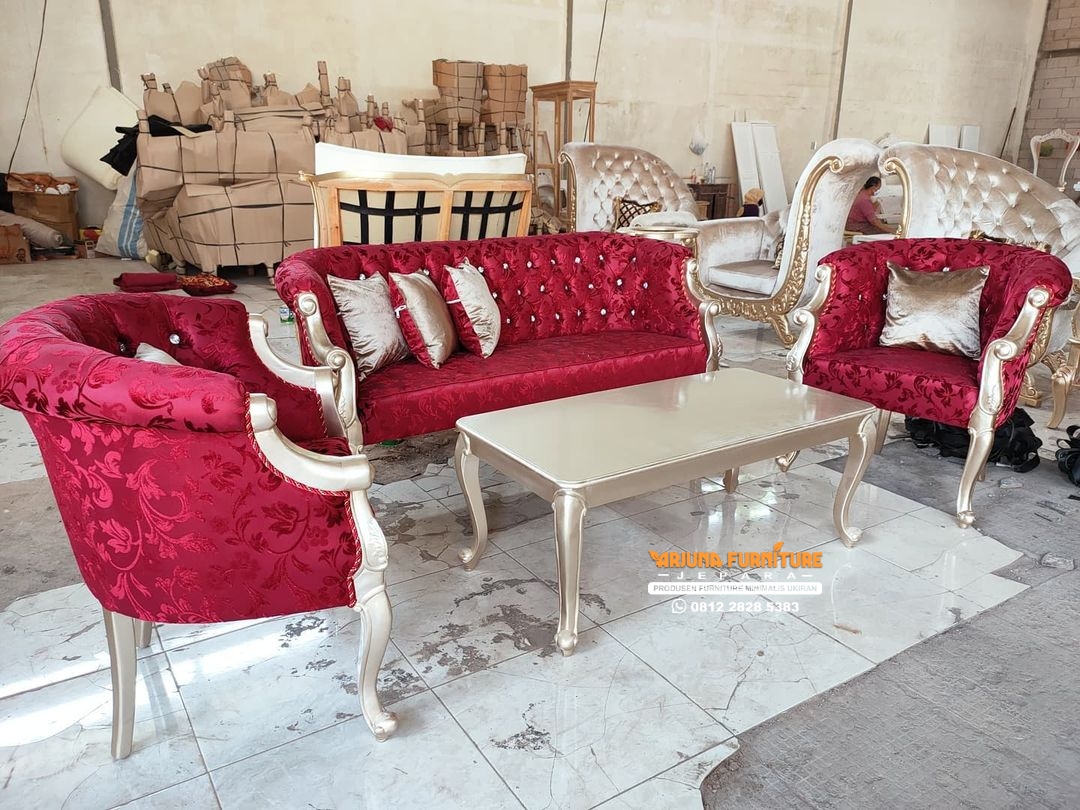 Sofa Tamu Klasik Ukir Jepara