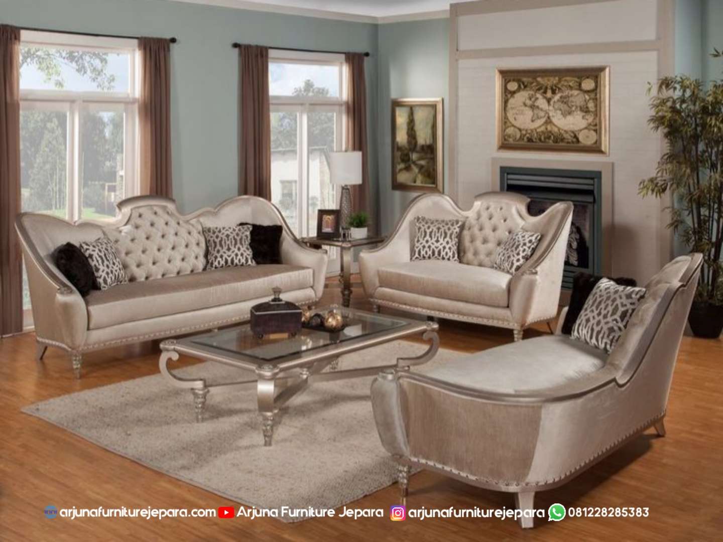 Sofa Tamu Love Klasik Mewah