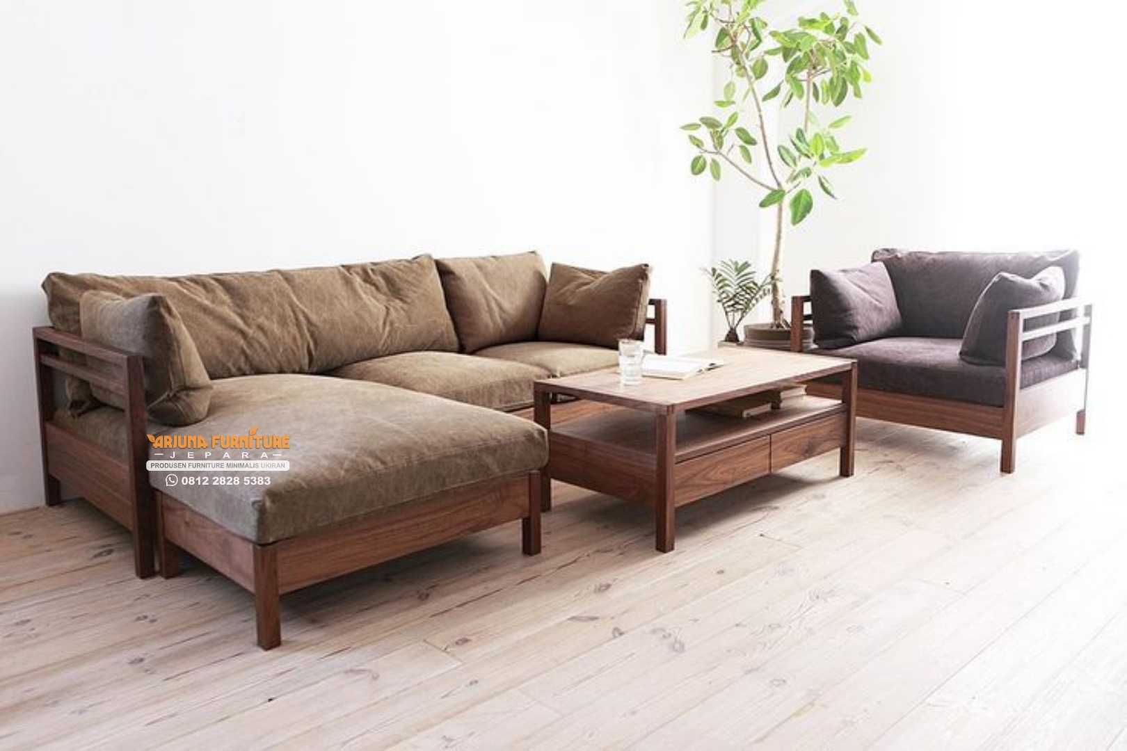 Sofa Tamu Sudut Minimalis Mewah