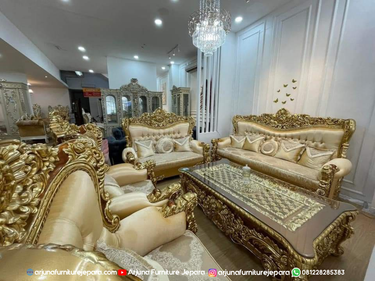 Sofa Tamu Sultan Bellagio Koper Ukir Jepara