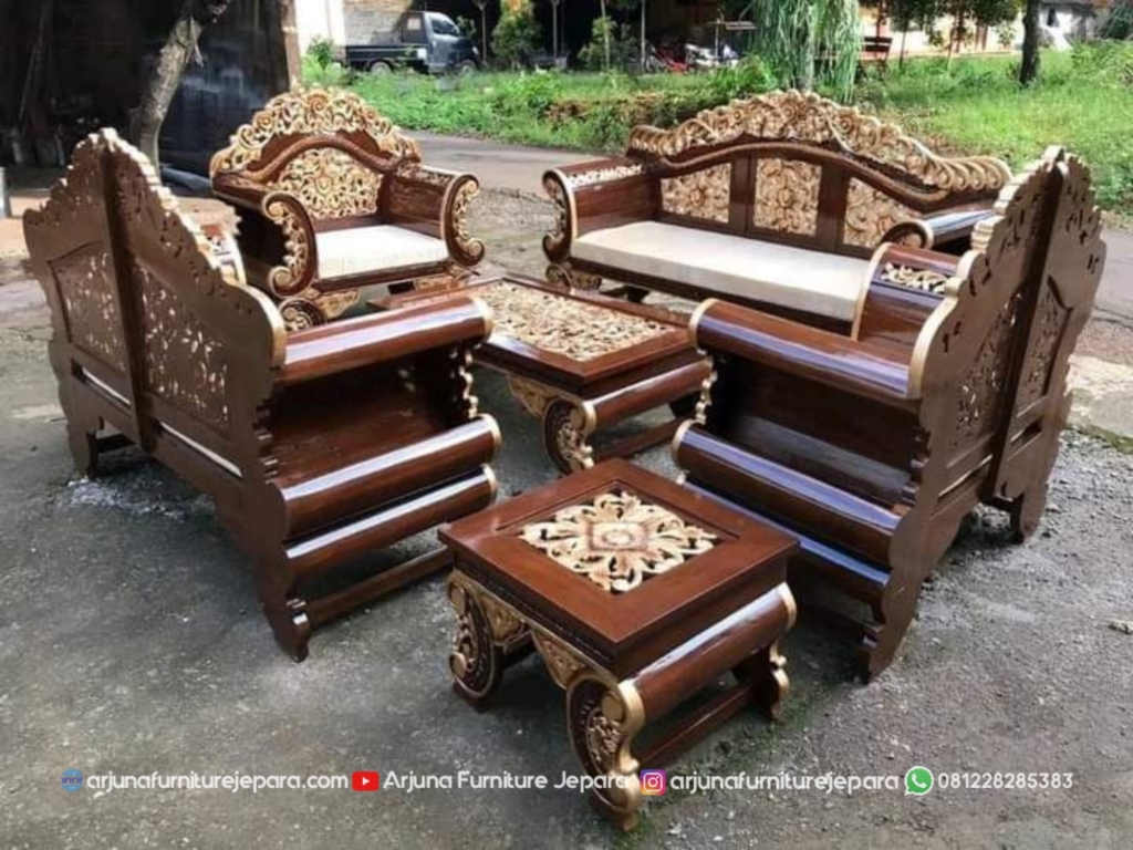 Kursi Tamu Arjuna Jati Ukir