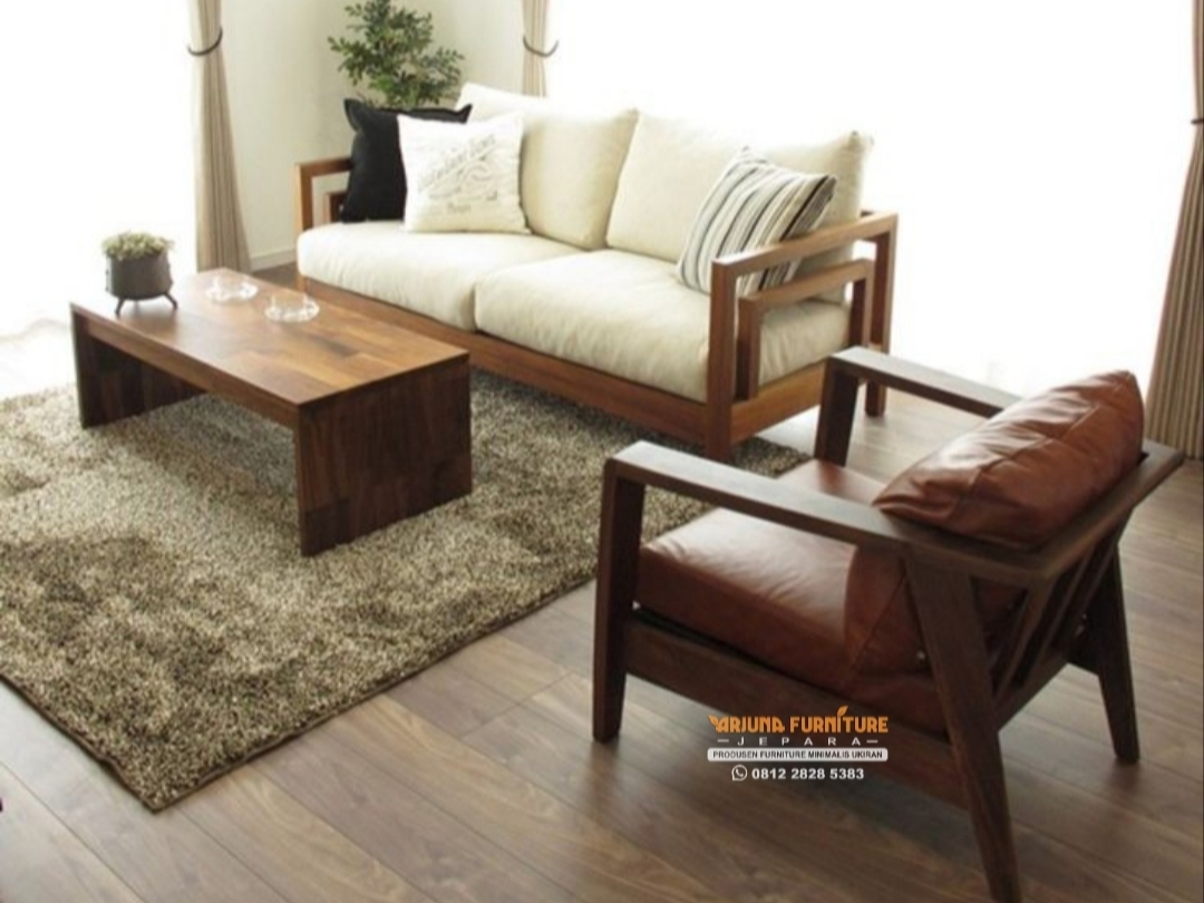Kursi Tamu Jati Minimalis Gaya Jepang