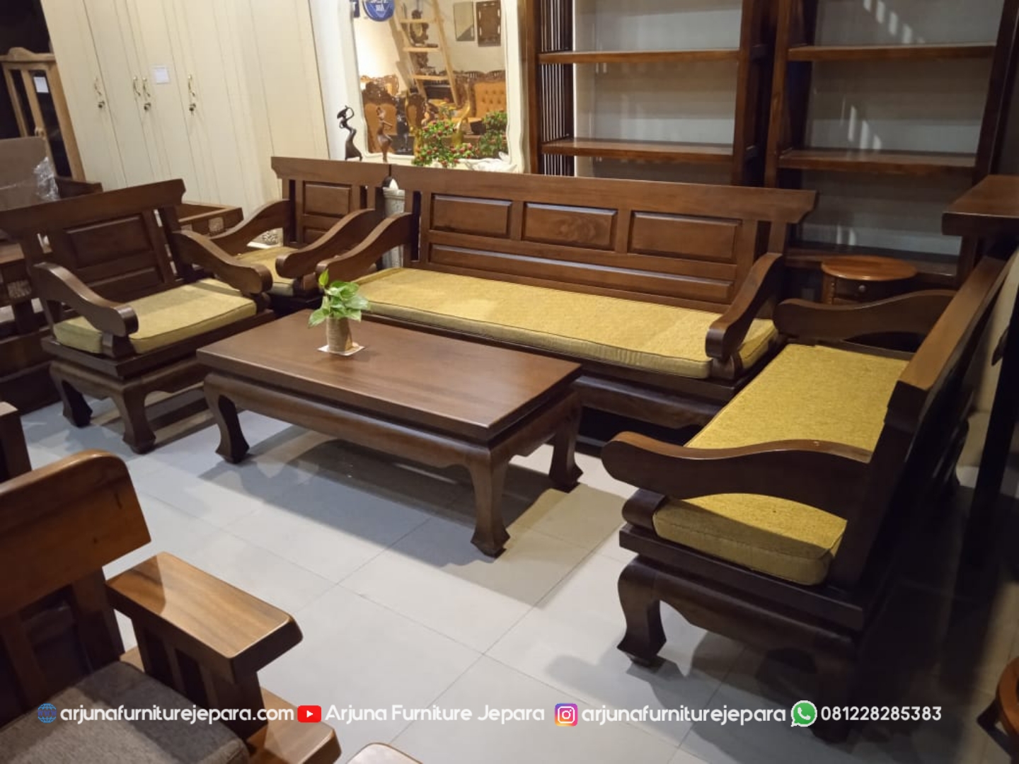 Kursi Tamu Jati Minimalis Model Antik