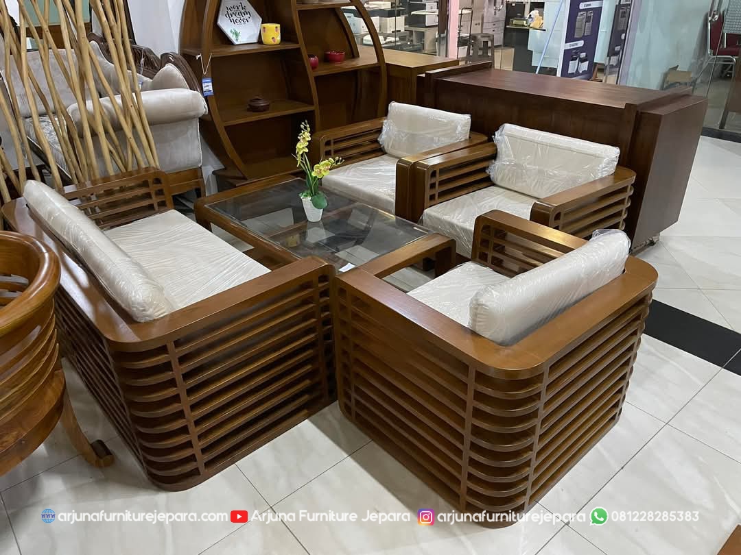 Kursi Tamu Jati Minimalis Model Baru