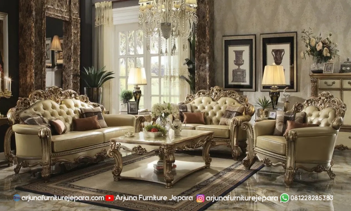 Set Sofa Ruang Tamu Mewah Terbaru