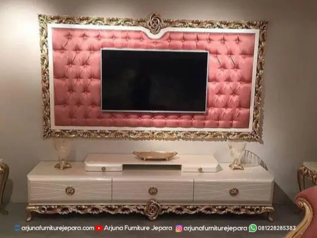 Bickdrop Tv Modern Ukir Mewah