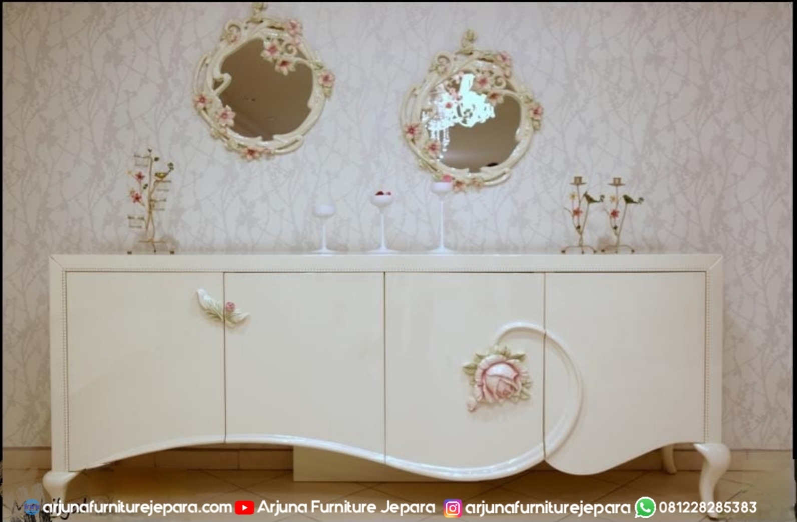 Bufet Hias Klasik Duco Model Baru
