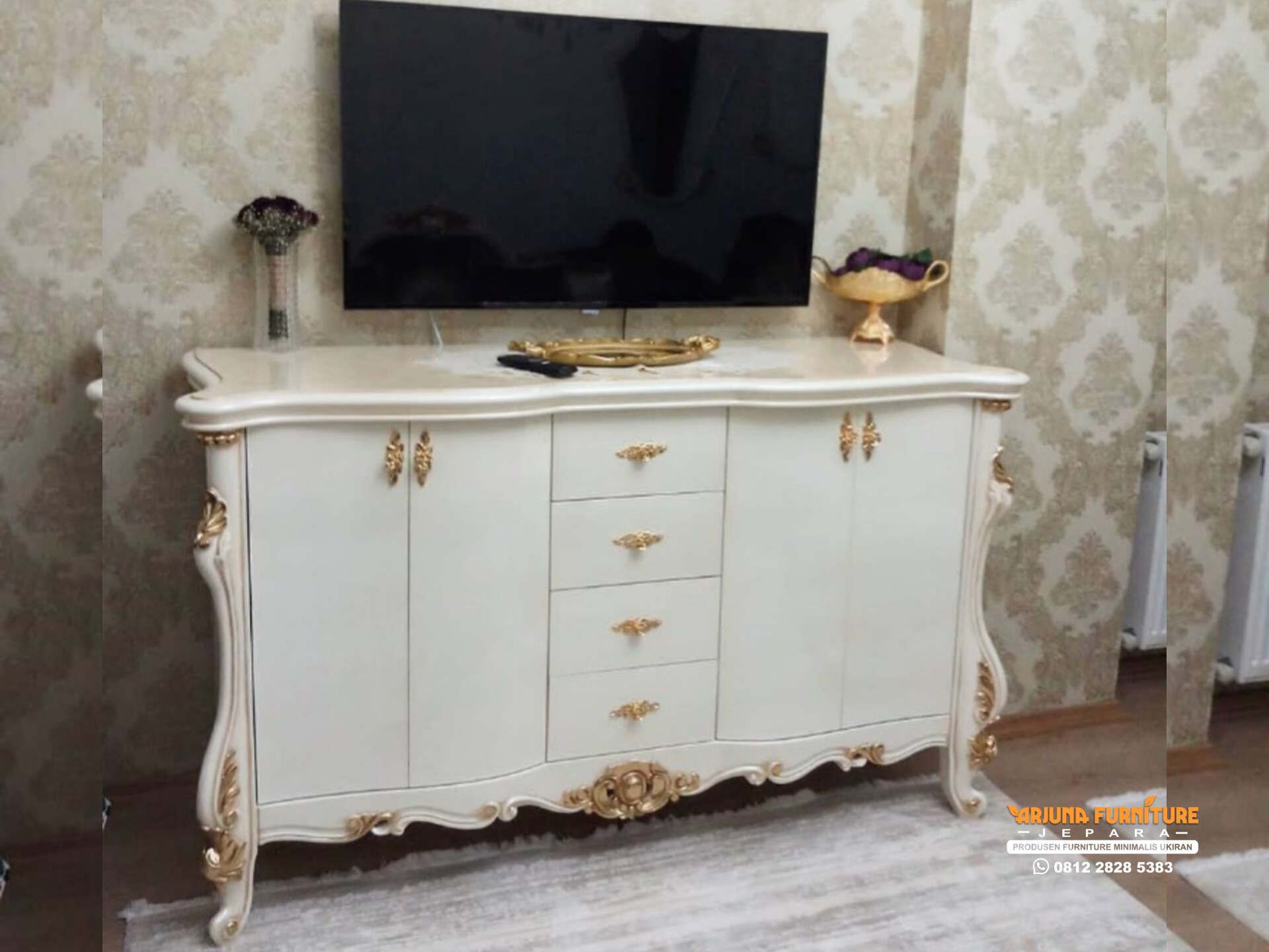 Bufet Tv Ukir Luxury Classic Style