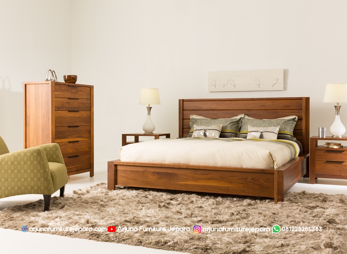 Dipan Tempat Tidur Jati Minimalis Modern