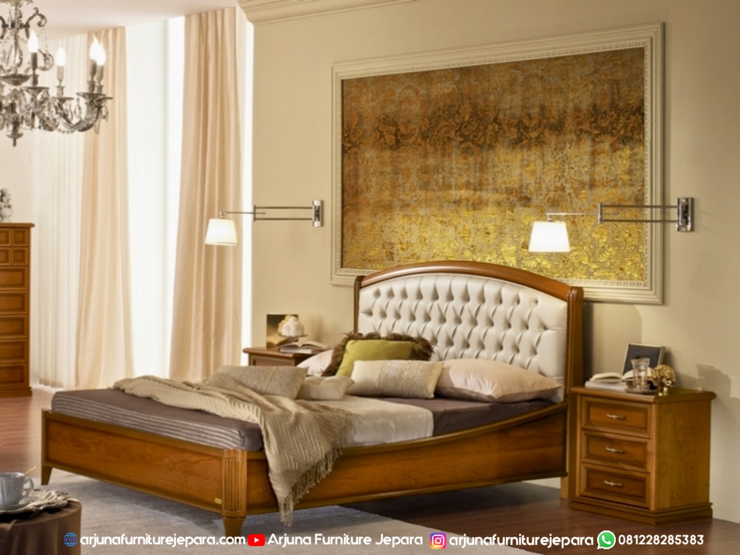 Tempat Tidur Klasik Jati Minimalis