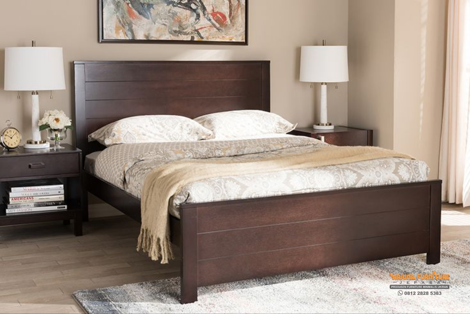 Tempat Tidur Minimalis Salak Brown