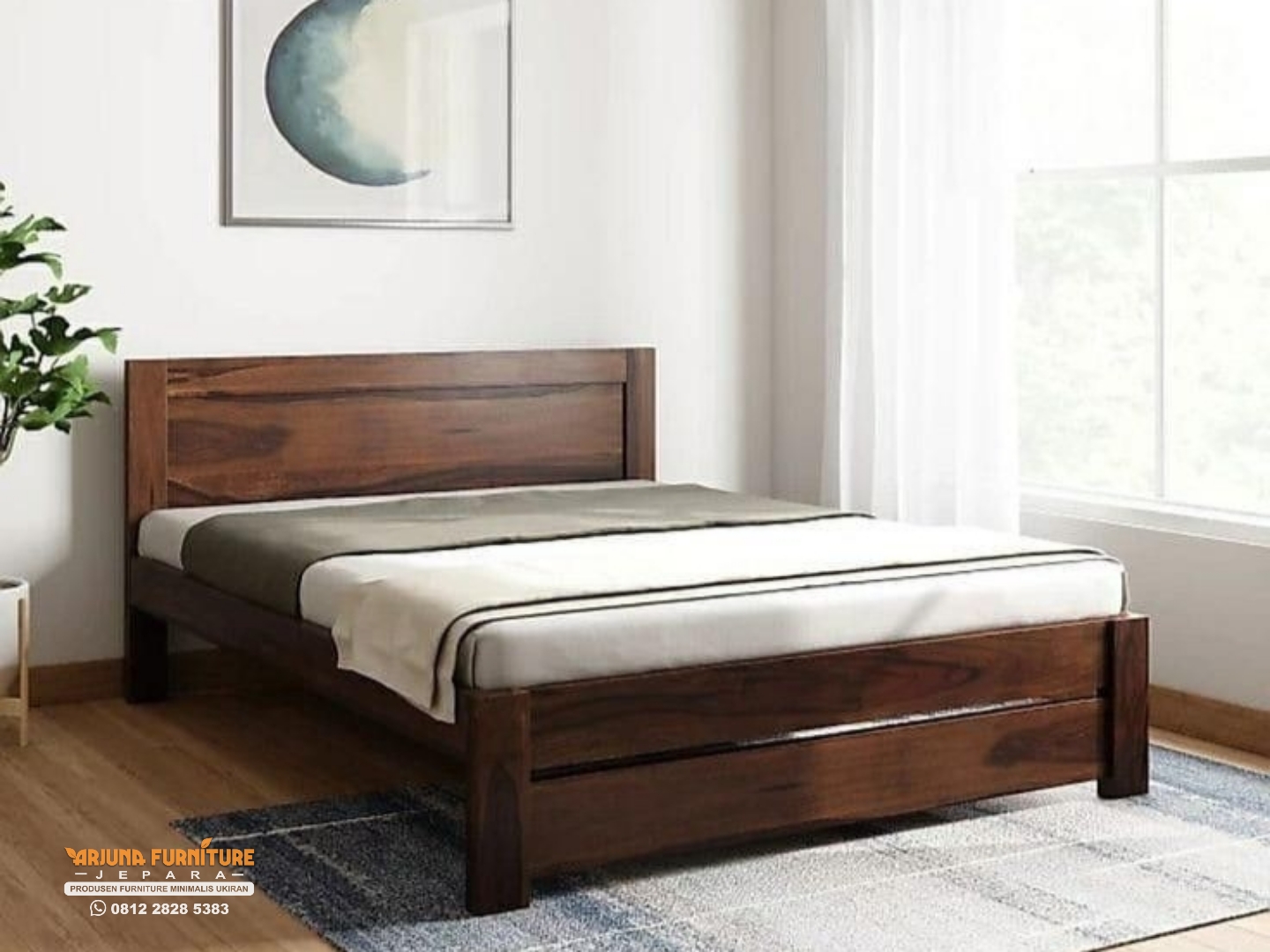 Dipan Kayu Jati Minimalis Murah