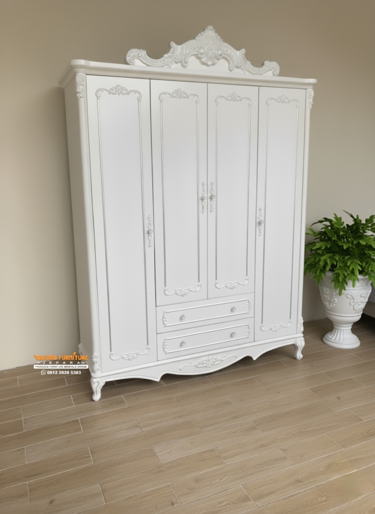Lemari Pakaian Klasik 4 Pintu
