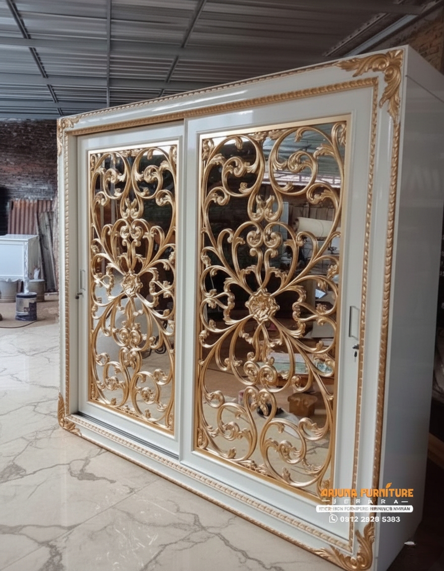 Model Baru Lemari Pakaian Duco Ukir Mewah