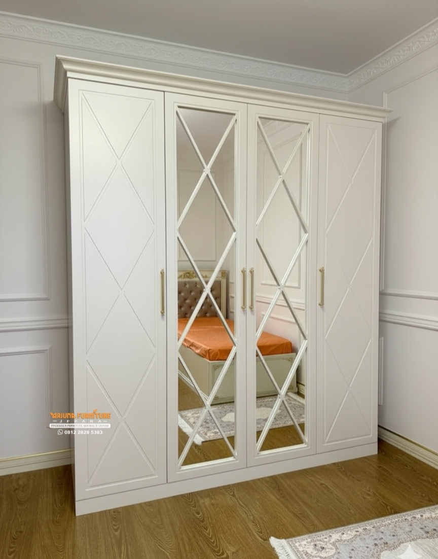 Lemari Pakaian Kayu Minimalis Estetik