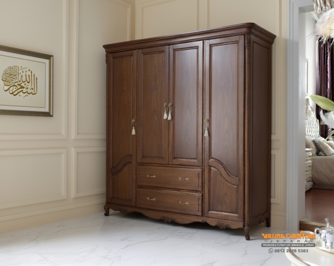 Lemari Pakaian Minimalis Klasik Modern
