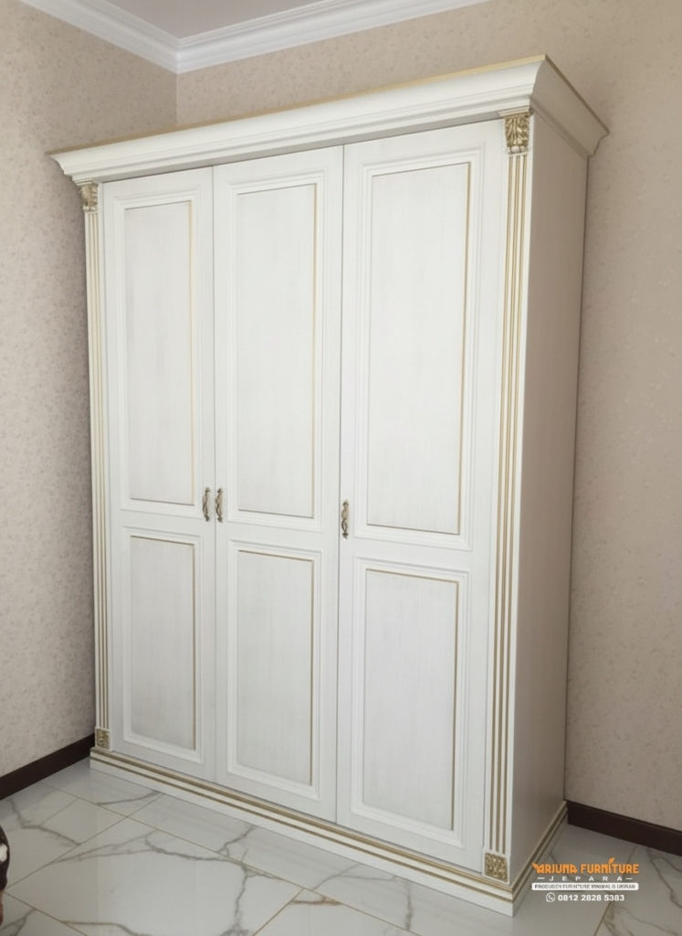 Lemari Pakaian Minimalis Putih