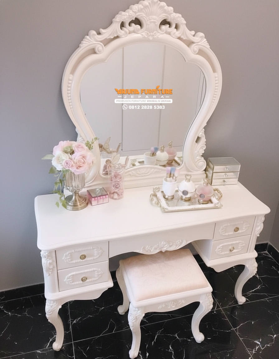 Meja Rias Classic Duco Ukir Jepara