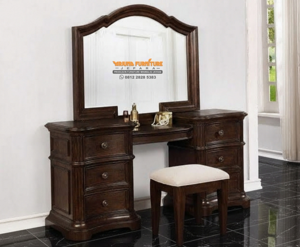 Meja Rias Klasik Jati Minimalis, meja rias kayu jati
