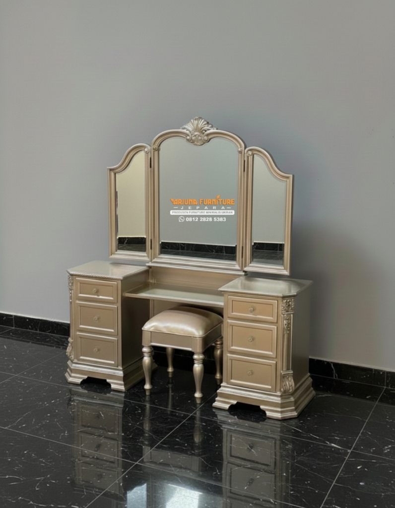 Meja Rias Klasik Minimalis Mewah, meja rias minimalis mewah,