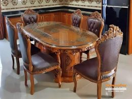 Kursi Meja Makan Ganesa Ukir Jepara