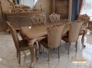 Meja Makan 6 Kursi Ukir Mewah, Meja Makan Mewah,