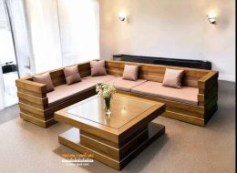 Kursi Tamu Sudut, Sofa Tamu Sudut Minimalis Elegan,