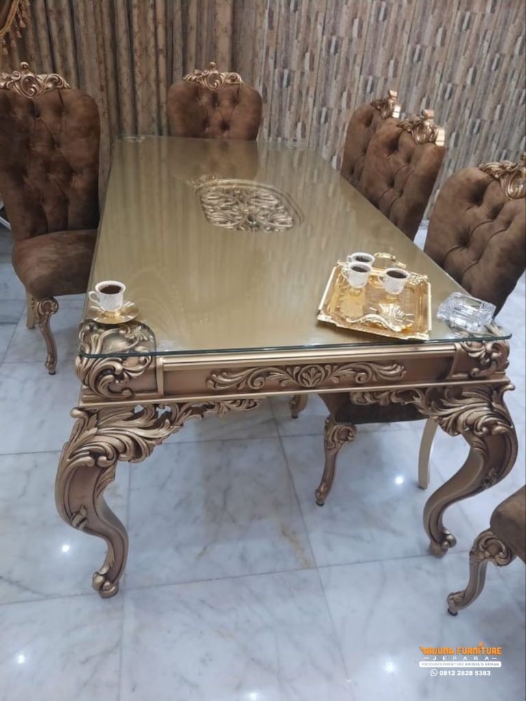 Kursi Meja Makan Ukir Jepara