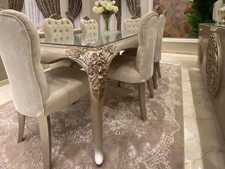 Meja Makan Classic Duco Ukir Jepara