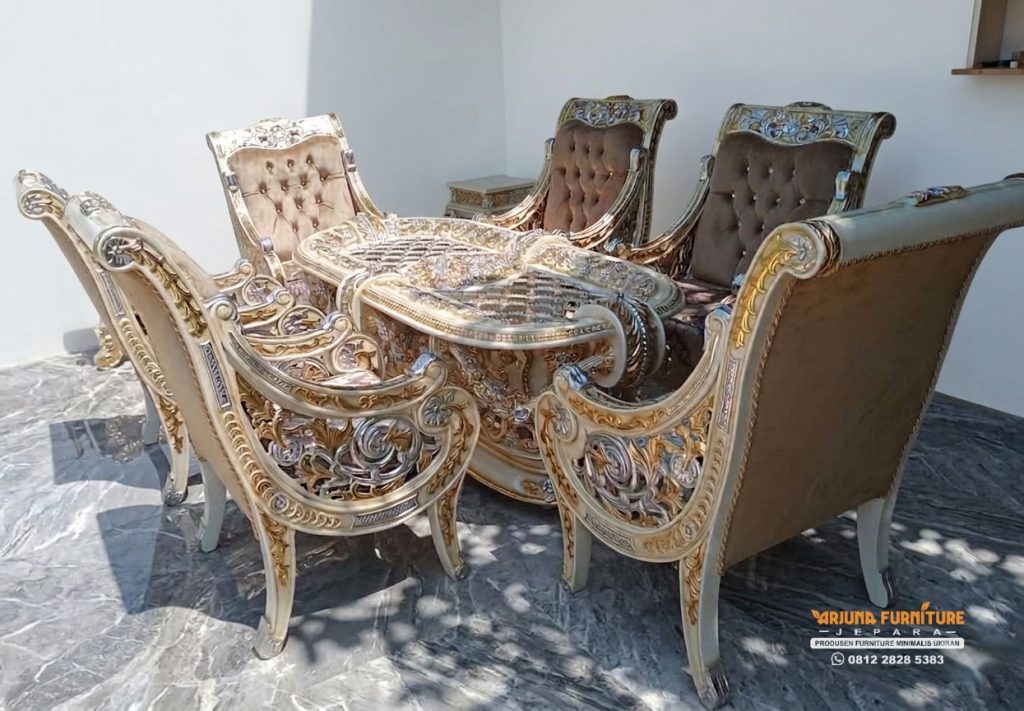 Meja Makan Rafi Ahmad Ukir Jepara