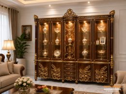Lemari Hias Ukir Mewah Arabian